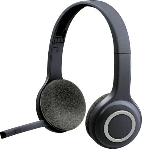 Logitech - H600 RF Wireless On-Ear Headset - Black