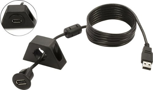 Image of PAC - 6' USB Extension Cable with Dash Mount - Black