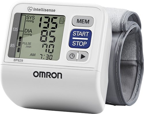  Omron - 3 SERIES Wrist Blood Pressure Monitor - Gray