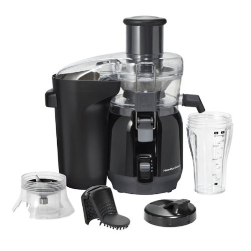 Hamilton Beach - Big Mouth Juice and Blend 2-in-1 Juicer and Blender - Black-Front_Standard 