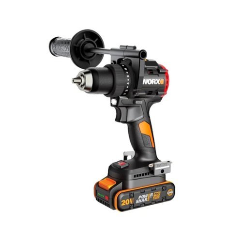 WORX - WX109L 20V PowerShare 105 Nm Brushless Cordless Drill/Driver (Battery & Charger Included) - Black-Front_Standard 
