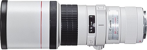  Canon - EF 400mm f/5.6L USM Super Telephoto Lens - White