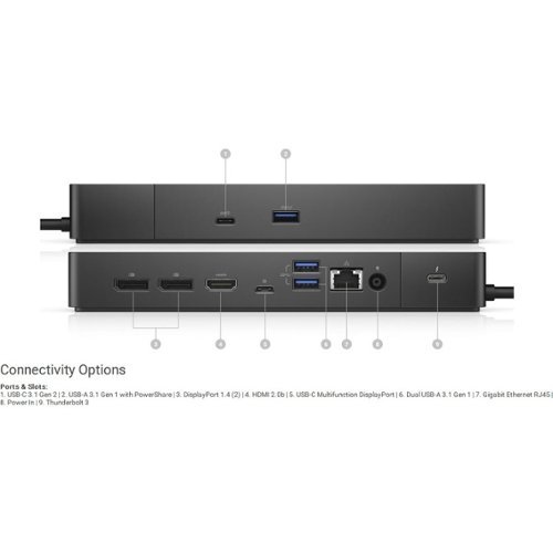 Dell Thunderbolt Dock WD19TB 130w Power Delivery 180 W Thunderbolt