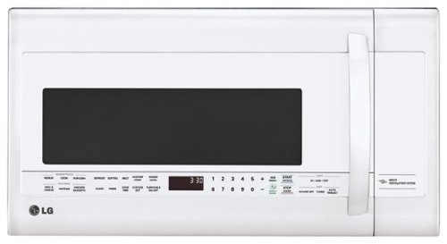  LG - 2.0 Cu. Ft. Over-the-Range Microwave - Smooth White