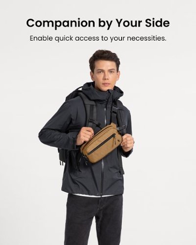 tomtoc Aviator-T35 2.5L X-Pac Sling Bag with RFID Blocking, Minimalist Crossbody Bag Chest Shoulder Pack for Travel, Everyday - Khaki SHOP ONLINE