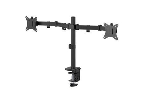 ACGAM MDS-1D Dual-Monitor Steel Articulating Monitor Mount - Black