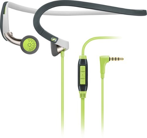  Sennheiser - Sport Earbud Neckband Headphones - Green/White/Gray