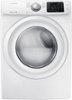 Samsung - 7.5 Cu. Ft. Stackable Electric Dryer with Sensor Dry - White-Front_Standard