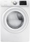Samsung - 7.5 Cu. Ft. Stackable Electric Dryer with Sensor Dry - White-Front_Standard 