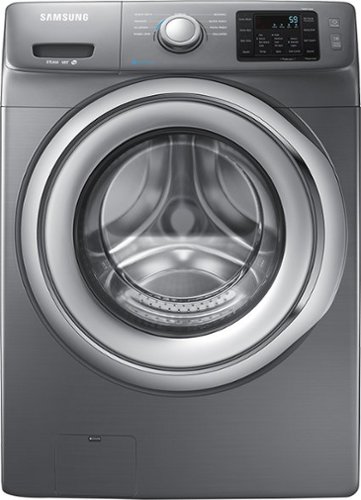  Samsung - 4.2 Cu. Ft. 9-Cycle High-Efficiency Steam Front-Loading Washer - Platinum