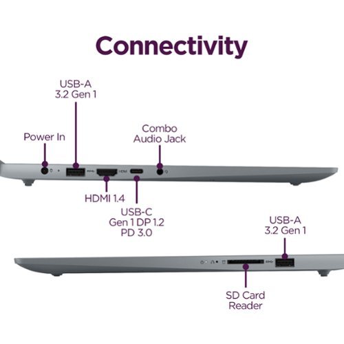 Lenovo IdeaPad Slim 3i 15.6 Full HD Laptop - Intel Processor N355 2025- 8GB Memory - 128GB UFS - Arctic Grey BUY IN EUROPE