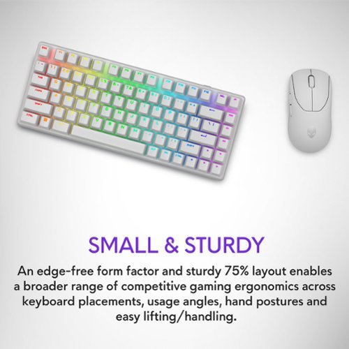 Alienware Pro 75% Wireless Mechanical Gaming Keyboard with RGB Back Lighting - Lunar Light WORLDWIDE DELIVERY