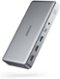 Anker - 10-in-1 USB C Docking Station, Displaylink Docking Station with Dual HDMI and DisplayPort - Gray-Front_Standard