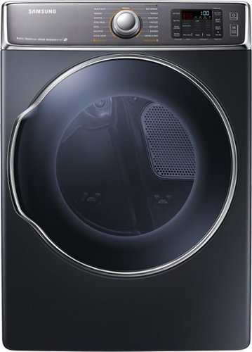  Samsung - 9.5 Cu. Ft. 15-Cycle Steam Gas Dryer - Onyx