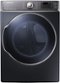 Samsung - 9.5 Cu. Ft. 15-Cycle Steam Gas Dryer - Onyx-Front_Standard