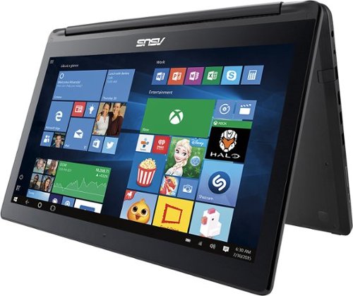  ASUS - 2-in-1 15.6&quot; Touch-Screen Laptop - Intel Core i7 - 8GB Memory - 1TB Hard Drive - Black