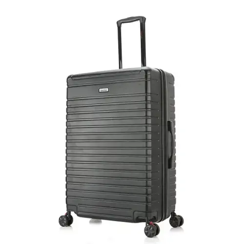 Front. InUSA - Deep lightweight hardside spinner luggage 28" - BLACK.