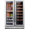 Ca'Lefort - 24 Inch Wine and Beverage Refrigerator, 3 Color LED, Dual Zone Wine Fridge,20 Bottles &60 Cans,Built-in Beverage Cooler - Stainless Steel-Front_Standard