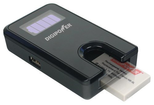 TC-55K Travel Charger for select Olympus and DigiPower Lithium-ion Batteries - Black-Front_Standard 