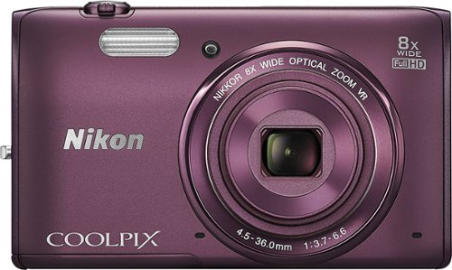  Nikon - Coolpix S5300 16.0-Megapixel Digital Camera - Plum