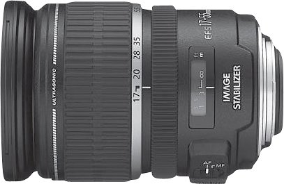  Canon - EF-S 17-55mm f/2.8 IS USM Standard Zoom Lens - Black