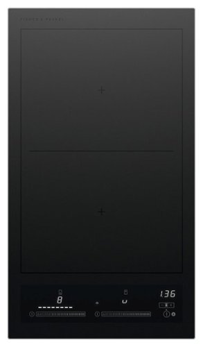 Fisher & Paykel - 12" Built-in Electric Cooktop, 2 Elements with SmartZone - Black