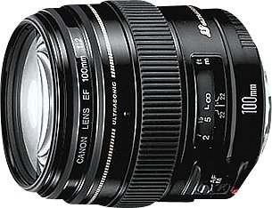  Canon - EF 100mm f/2 USM Medium Telephoto Lens - Black
