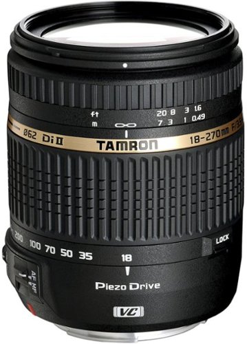  Tamron - 18-270mm f/3.5-6.3 Di II VC PZD All-in-One Zoom Lens for Canon - Black