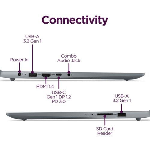 Lenovo IdeaPad Slim 3i 15.6 Full HD Laptop - Intel Core i5-1335U 2023 - 16GB Memory - 256GB SSD - Arctic Grey SHOP ONLINE