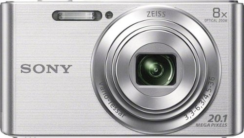 Sony - DSC-W830 20.1-Megapixel Digital Camera - Silver