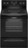 Whirlpool - 5.3 Cu. Ft. Self-Cleaning Freestanding Electric Range - Black-Front_Standard