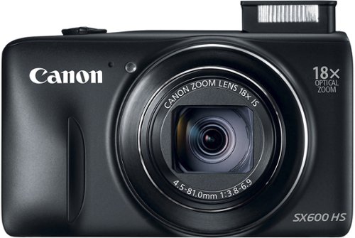  Canon - PowerShot SX-600 16.0-Megapixel Digital Camera - Black
