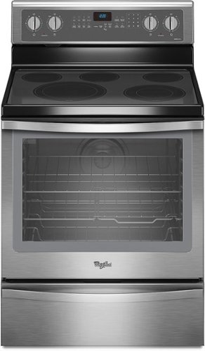  Whirlpool - 30&quot; Self-Cleaning Freestanding Electric Convection Range - Stainless steel