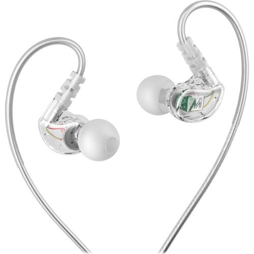 MEE audio - M6 Sports Wired In-Ear Headphones - Clear