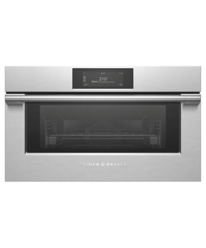Fisher & Paykel - 30" 1.9 Cu. Ft. Single Combination Steam Oven, 6.8" Touchscreen - Compact - Stainless Steel