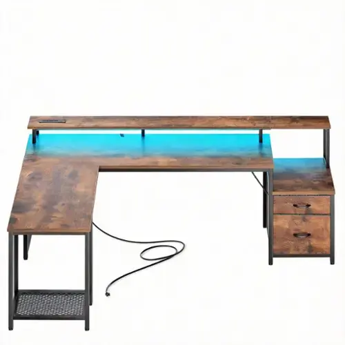 Rustic Brown 66"L Desk