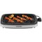 Chefman - Smokeless Indoor Electric Grill with Adjustable Temperature Control - Stainless Steel, Black-Front_Standard