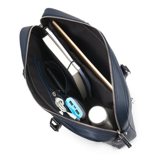 Bugatti Contrast collection - Briefcase - Navy WORLDWIDE DELIVERY