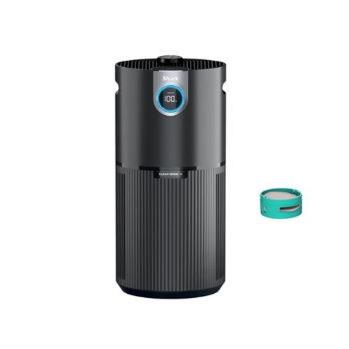 Shark - Clean Sense Air Purifier MAX with Odor Neutralizer Technology, 1200-sq. ft, HEPA Filter - Black-Front_Standard 