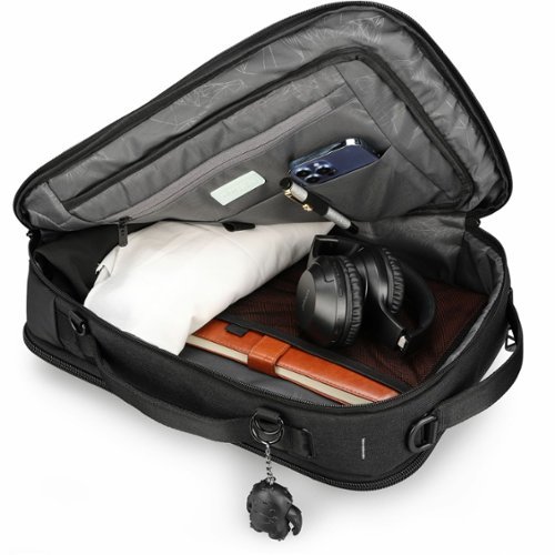 Swissdigital Design BERG Hybrid TSA-Friendly Briefcase With USB Charging Port RFID Protection and Fits Up to 16″ Laptop - Black WHERE TO BUY