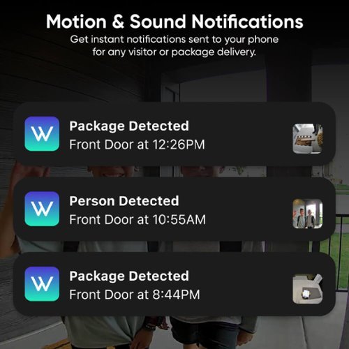 Wyze Duo Cam Video Doorbell, 2 Cameras,  Wired/Battery Operated, 2k Security Camera, 2-Way Audio, Chime Included - Black BUY IN MIDDLE EAST