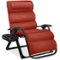 Best Choice Products - Oversized Zero Gravity Chair, Folding Recliner w/ Removable Cushion, Side Tray - Burnt Orange-Front_Standard