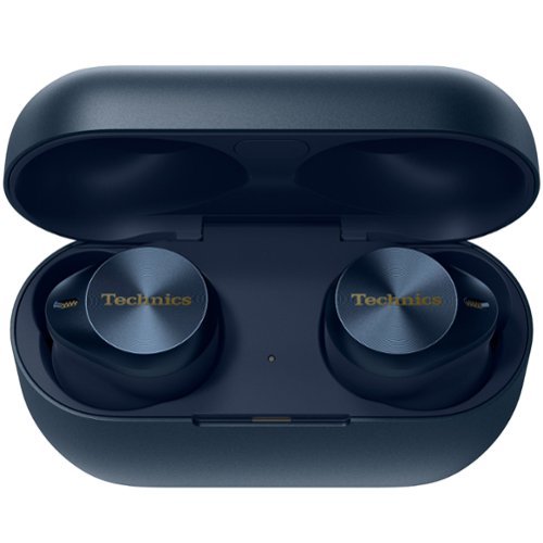 Technics Premium HiFi True Wireless Earbuds with Noise Cancelling, 3 Device Multipoint Connectivity, Wireless Charging - Blue GLOBAL SHIPPING