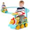 Costway - 6V Electric Kids Ride On Train Motorized Train Toy w/ Track & 6 Wheels - Blue-Front_Standard