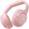 TOZO - HT2 Wire/Wireless Hybrid ANC ENC Over Ear Bluetooth Headphone, 60H, Hi-Res, APP 32EQ, Foldable Comfort Earcup, AUX 3.5mm - Pink-Front_Standard