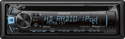  Kenwood - CD - Built-In HD Radio - Apple® iPod®-Ready - In-Dash Deck with Detachable Faceplate - Variable Color