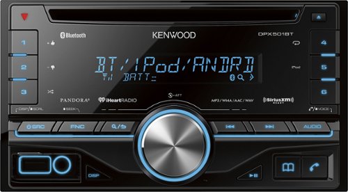  Kenwood - CD - Built-In Bluetooth - Apple® iPod®- and Satellite Radio-Ready - In-Dash Deck - Black