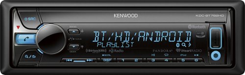  Kenwood - CD - Built-in Bluetooth - Built-In HD Radio - In-Dash Deck with Detachable Faceplate - Variable Color