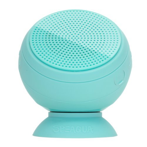 Speaqua - Barnacle Vibe 2.0 Portable Waterproof Bluetooth Speaker with Built in Storage (2,000 songs) - Sea Glass