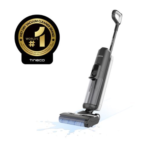 Tineco - FloorWasher Pet5 Cordless Wet Dry Vacuum Cleaner & Mop, Self-Cleaning, Anti-Tangle Brush, Hard Floor Scrubber, Pet Hair - Black-Front_Standard 